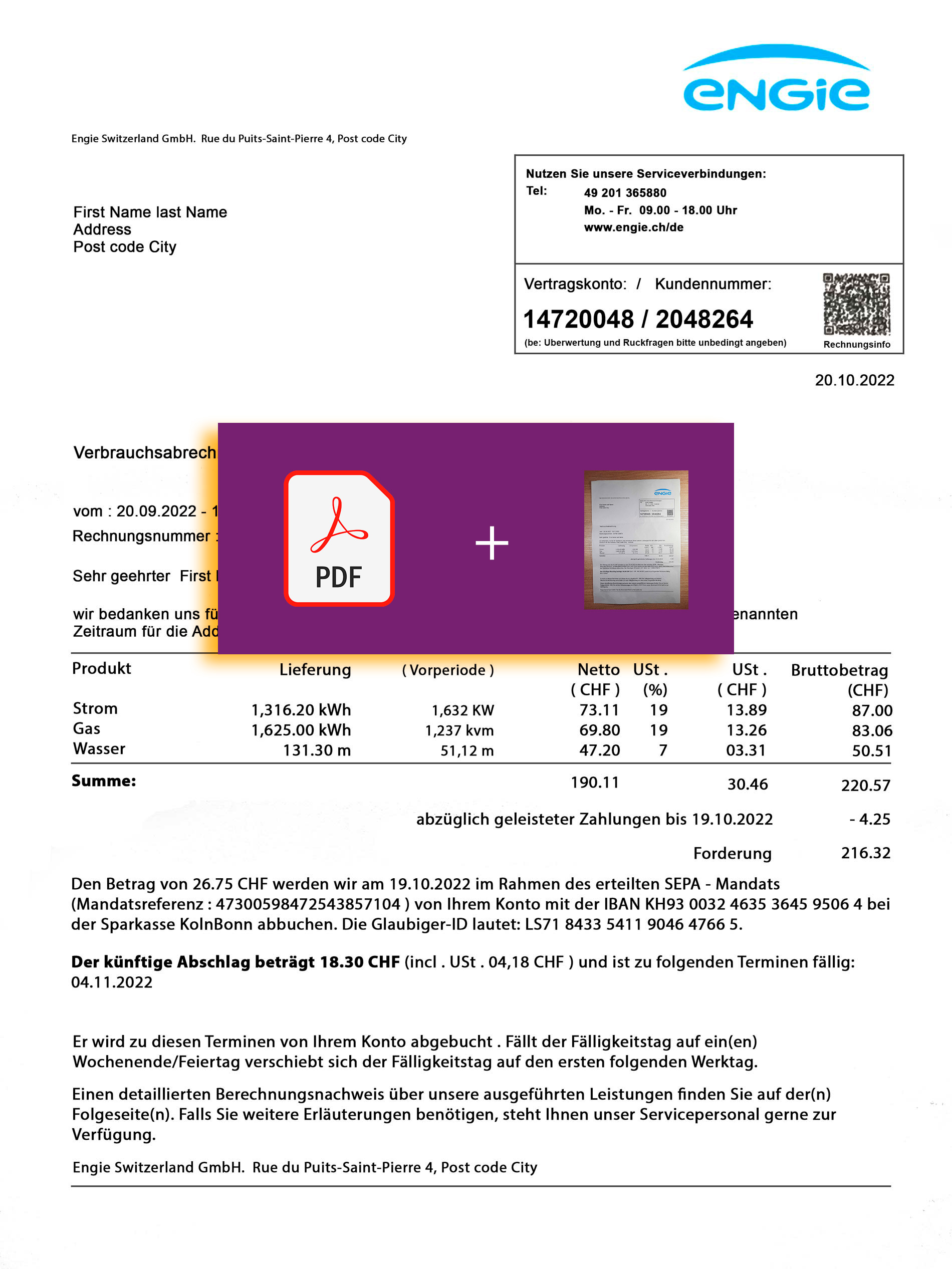New Template Switzerland eng 2 Switzerland Create utility bill