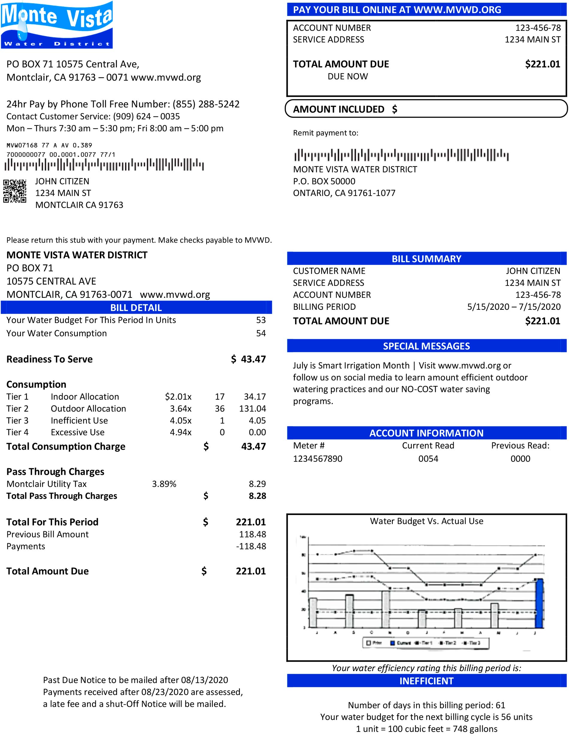 New Template California Mon 1 California utility bill template