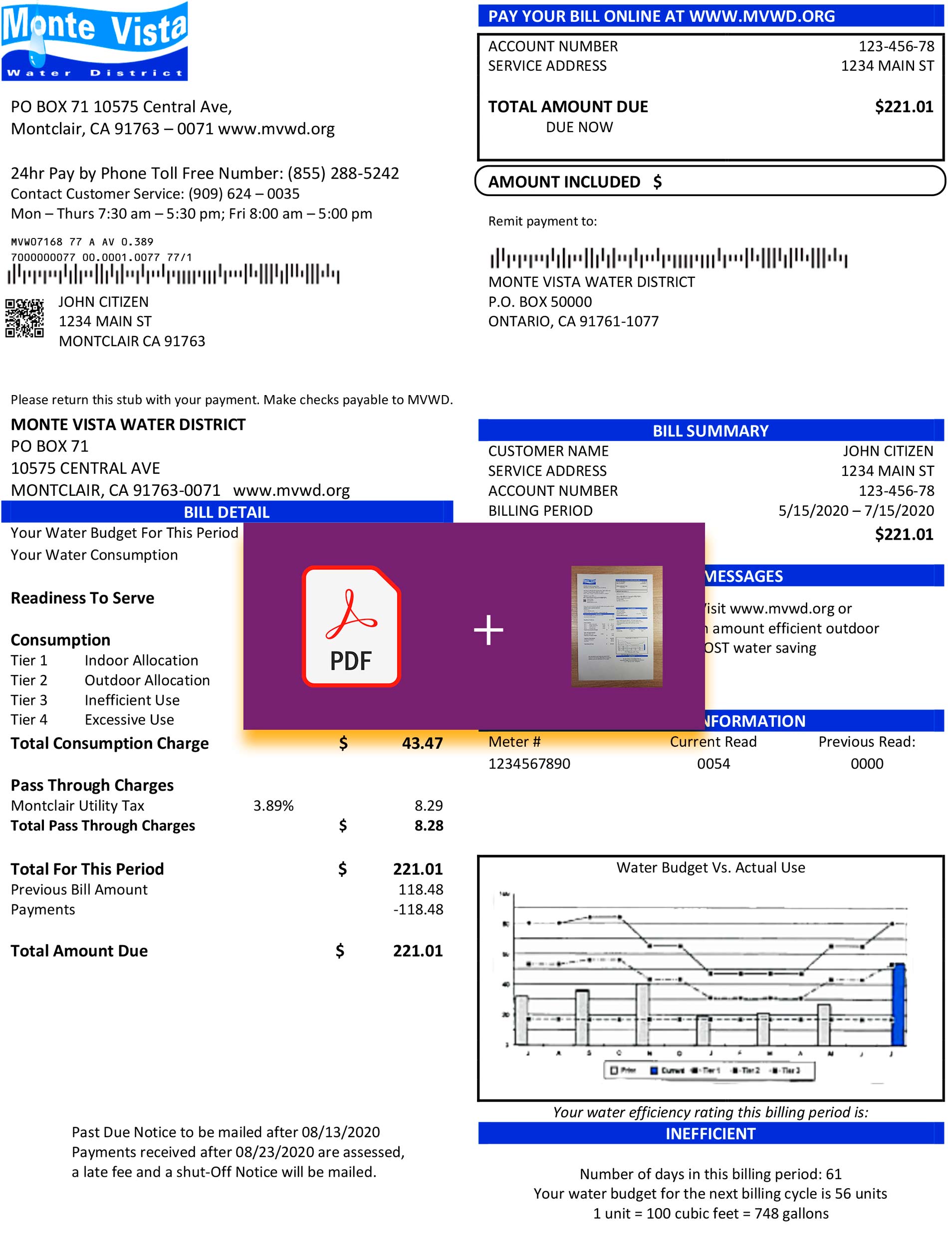 New Template California Mon 2 California utility bill